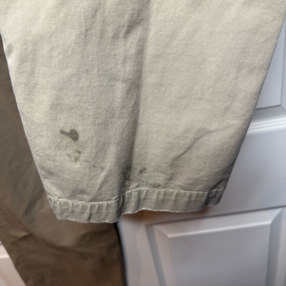 The North Face Khaki Chinos Classic Flat-Front Design Size 36 Waist GUC See Pics - Picture 5 of 9
